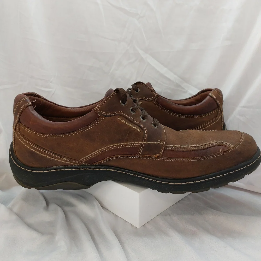 JOHNSTON & MURPHY Men's 25-2032‎ XC4 WP Brown Leather Shoes Sz 13M VTG